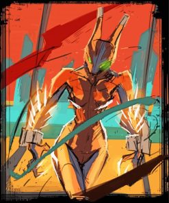 Valkyr Warframe Character Paint By Number