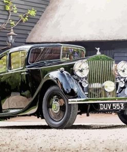 Vintage Rolls Royce Paint By Number