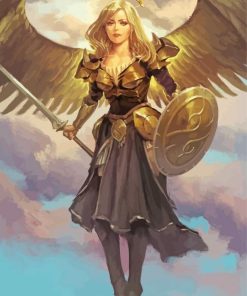 Warrior Princess Angel Paint By Number