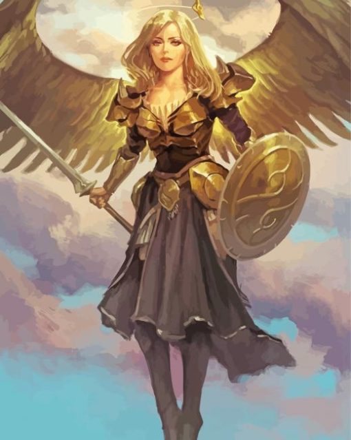 Warrior Princess Angel Paint By Number