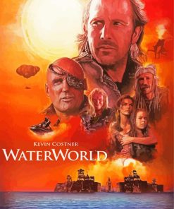 Waterworld Movie Poster Paint By Number