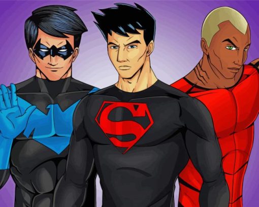 Young Justice Characters Paint By Number