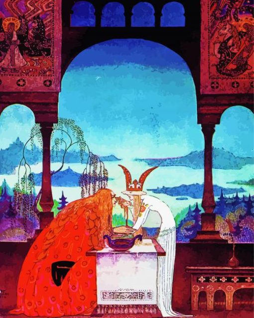 A King Who Arrives In A White Country Kay Nielsen Paint By Number