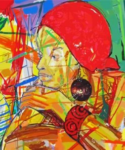 Abstract Uganda Woman Paint By Number