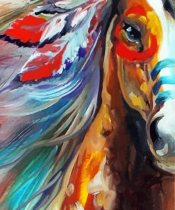 Abstract Native Horse Paint By Number