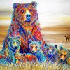 Aesthetic Bear Family Paint By Number