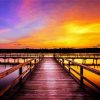 Aesthetic Docks With Sunset Paint By Number