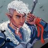 Aesthetic Fenris llustration Art Paint By Number