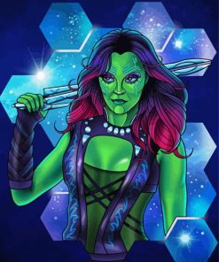 Aesthetic Gamora Art Paint By Number