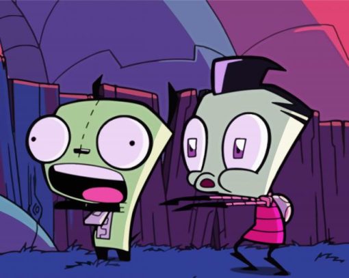 Aesthetic Invader Zim Paint By Number