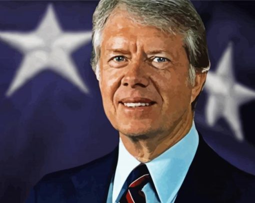 Aesthetic Jimmy Carter Paint By Number