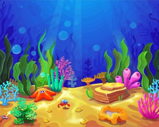Aesthetic Udersea Paint By Number