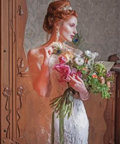 Aesthetic Vintage Wedding Bride Paint By Number