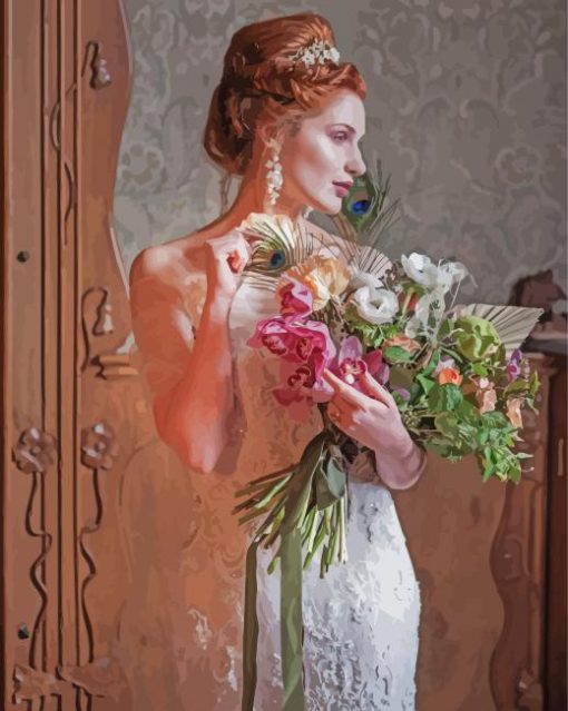 Aesthetic Vintage Wedding Bride Paint By Number