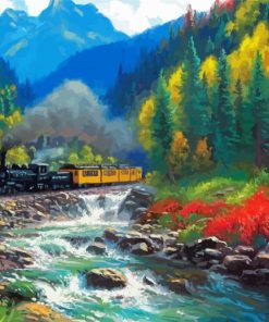 Aesthetic Durango Silverton Train Paint By Number