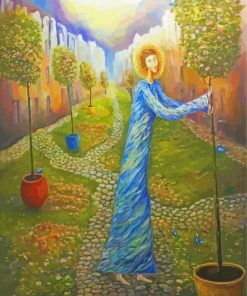 Aesthetic Gardener Woman Art Paint By Number