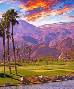 Aesthetic Palm Desert View Paint By Number