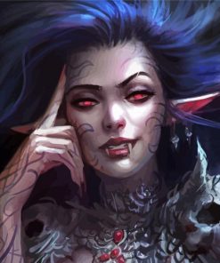 Art Devushka Elf Vampire Paint By Number