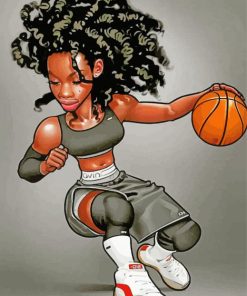 Basketball Girl Paint By Number