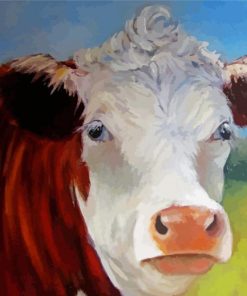 Beautiful Cow Portrait Paint By Number