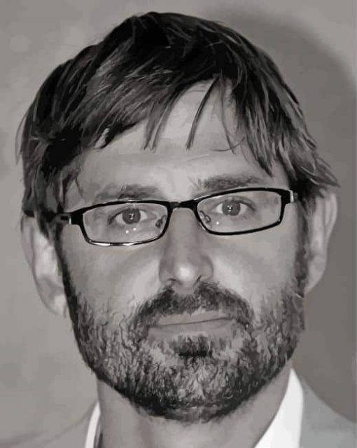 Black And White Louis Theroux Paint By Number