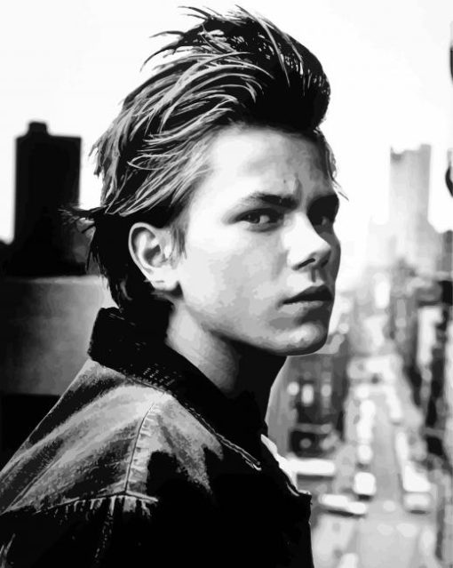 Black And White River Phoenix Paint By Number