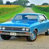 Blue Chevrolet 67 Chevelle Car Paint By Number