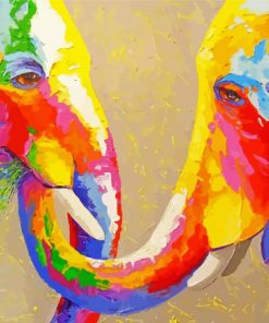 Colorful Elephant Lovers Paint By Number