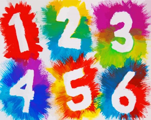 Colorful Numbers Paint By Number