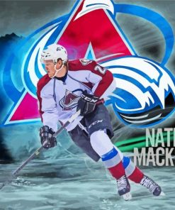 Cool Nathan MacKinnon Player Paint By Number