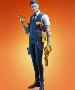 Cool Midas Fortnite Paint By Number