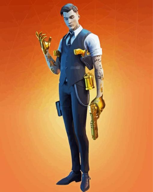 Cool Midas Fortnite Paint By Number