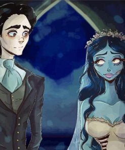 Corpse Bride And Victor Van Dort Paint By Number