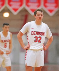 Denison University Basketball Player Paint By Number