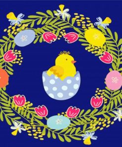 Easter Wreath Paint By Number