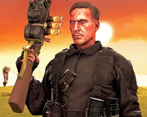 Edward Richtofen Call Of Duty Paint By Number