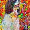 Floral Colorful Springer Spaniel Paint By Number