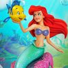 Flounder And Ariel Paint By Number