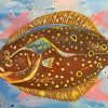 Flounder Fish Art Paint By Number