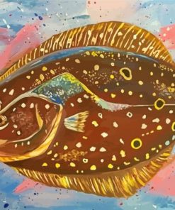 Flounder Fish Art Paint By Number