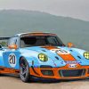 Gulf Porsche Sport Car Paint By Number