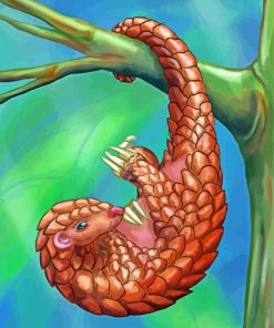 Hanging Pangolin Paint By Number