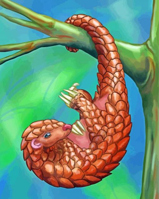 Hanging Pangolin Paint By Number