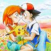 Misty And Ash Anime Paint By Number