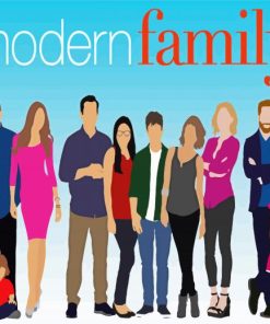 Modern Family Illustration Paint By Number