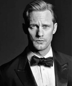 Monochrome Alexander Skarsgard Paint By Number