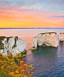 Old Harry Rocks Dorset Paint By Number