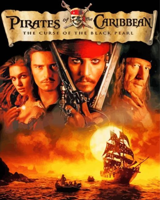 Pirates Of The Caribbean Poster Paint By Number