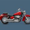 Red Honda Shadow Paint By Number