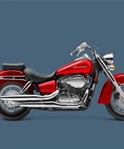 Red Honda Shadow Paint By Number